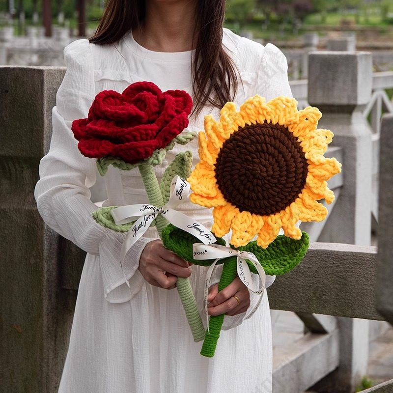 자이언트로즈 꽃장식 대형 꽃다발 해바라기 장미 웨딩 - 상세 이미지 2