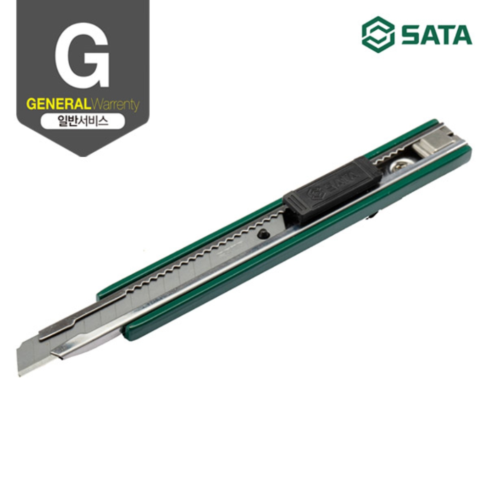 사타 SATA 아연 합금 유틸리티 컷터칼 9x80mm 93424A 커터칼 - 상세 이미지 2