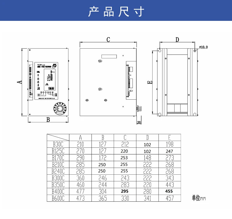 3상SCR 전원 레귤레이터 PAC30A-B125C B170C B210C B240C B300C B400C