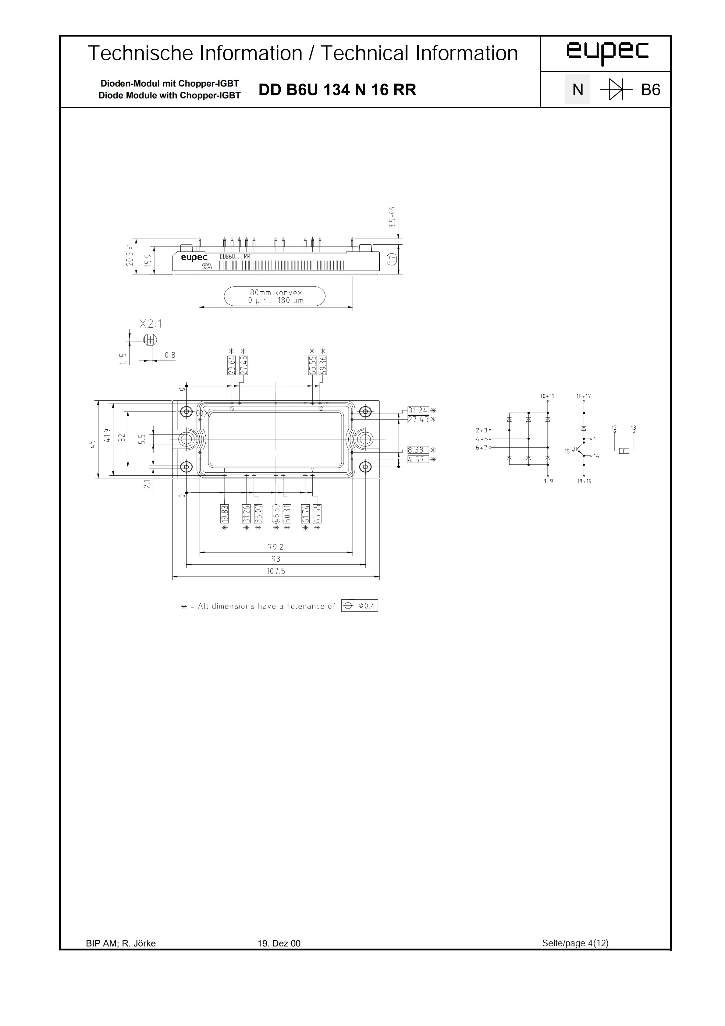 DDB6U134N16RR 모듈