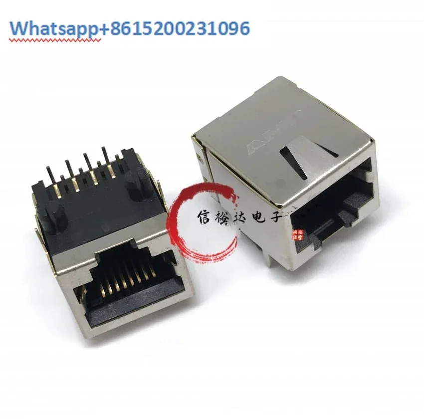 TE/오리지널 네트워크 이더넷 RJ45 소켓 암 8P8C 인터페이스 커넥터 1-1734264-1개
