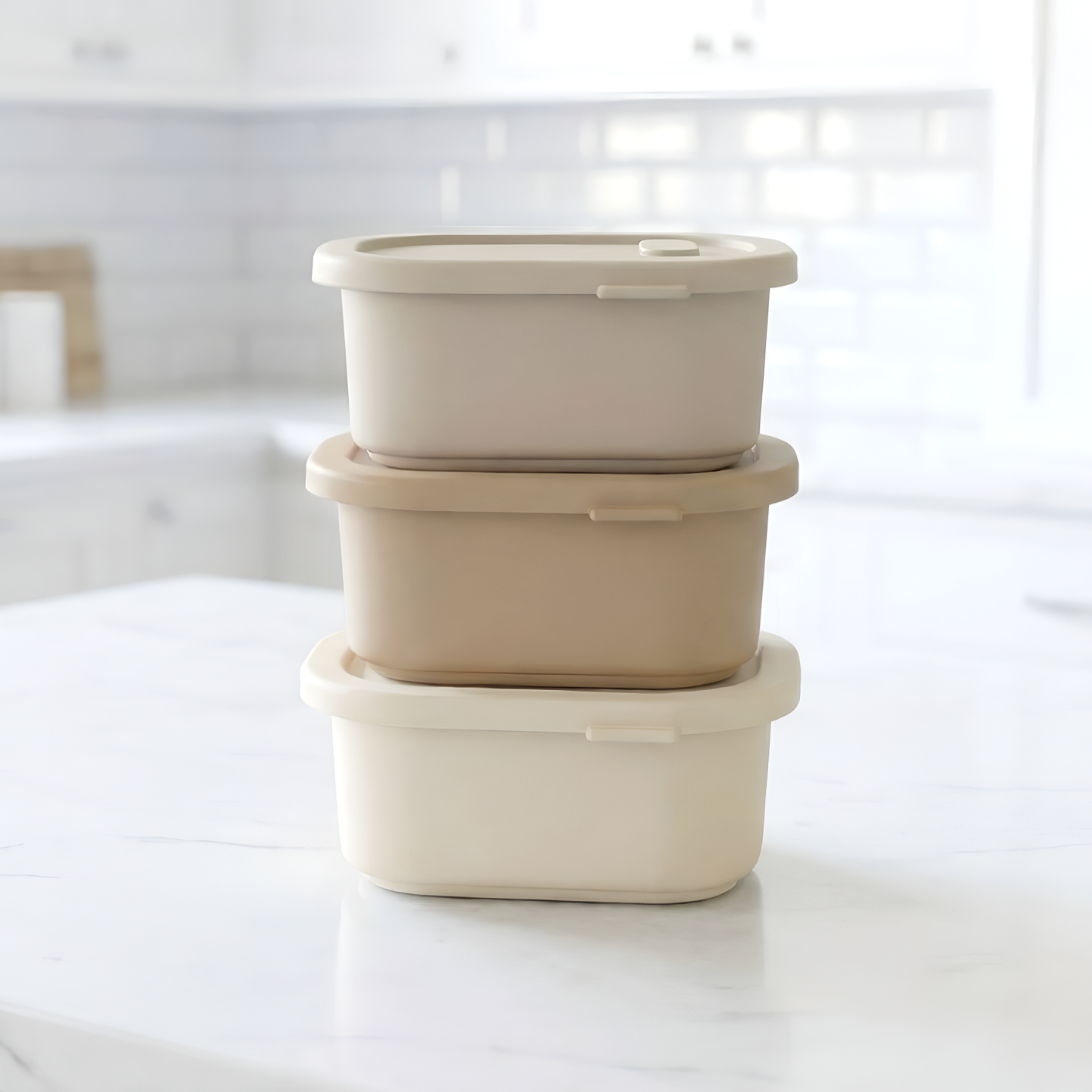 [N단독구성] 디아르 국내산 플래티넘 실리콘 밀폐 이유식 보관 용기 200ml 3P 세트 제품 이미지