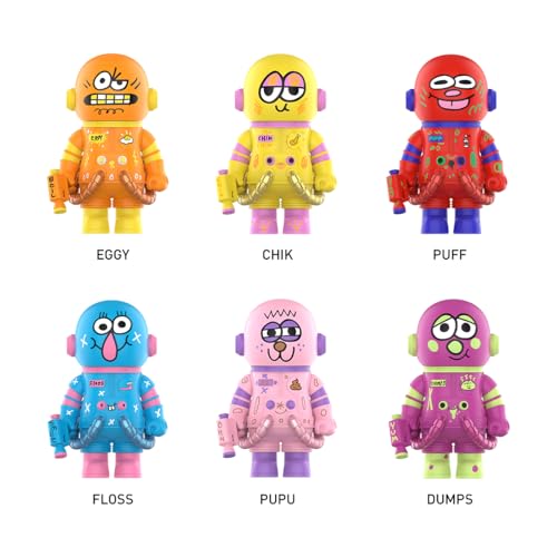 팝마트 MEGA SPACE MOLLY 400% JON BURGERMAN SPACE CADETS 시리즈 어소트박스 6피스 가챠 블라인드박스