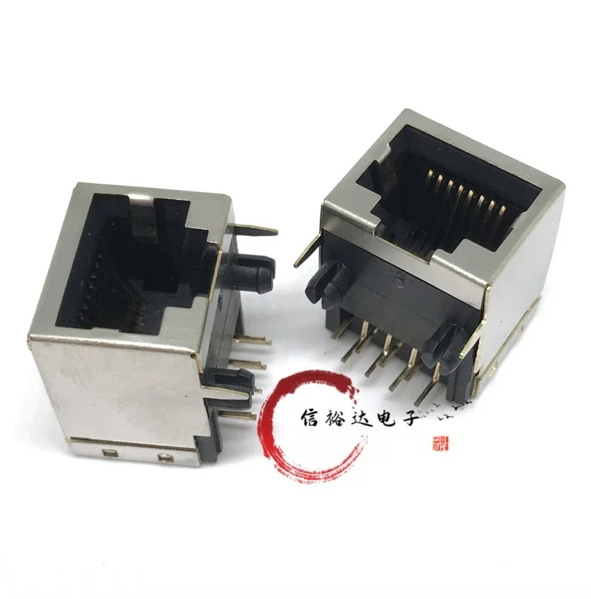 TE/오리지널 네트워크 이더넷 RJ45 소켓 암 8P8C 인터페이스 커넥터 1-1734264-1개