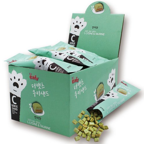 더캣츠 쿠키샌드 고양이간식 크런치 연어, 20g, 5개 - 상세 이미지 2
