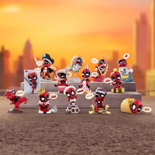 팝마트 마블 데드풀 시리즈 어소트박스 12피스 가챠 블라인드박스