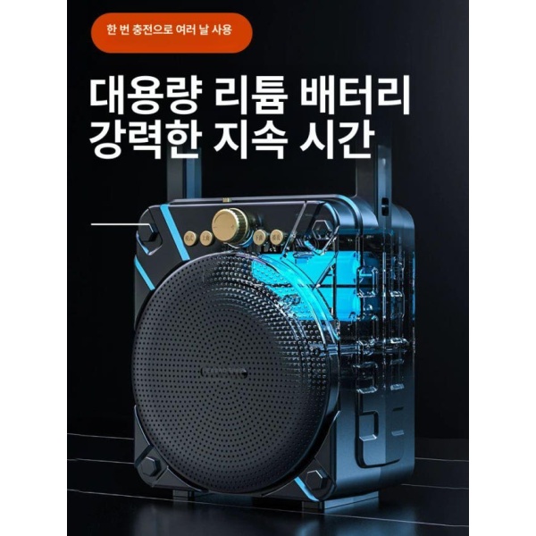 강력한 휴대용 블루투스 스피커 버스킹 시장 표준형 표준형 공식 기본 구성 - 상품 이미지