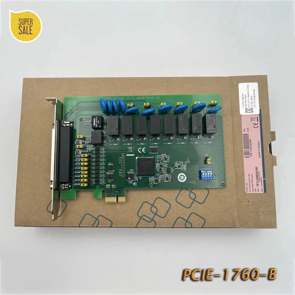 어드밴텍 PCIE-1760 8채널 PCI Express 릴레이 출력 절연 입력 카드PCIE-1760-B B1