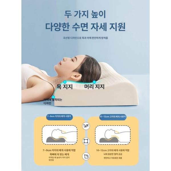 프리미엄 라텍스베게 원통형 롱 대형 경추보호 임산부 120x35x4-6cm 저밀도 A 120x35x4-6cm 저밀도 A - 상세 이미지 2