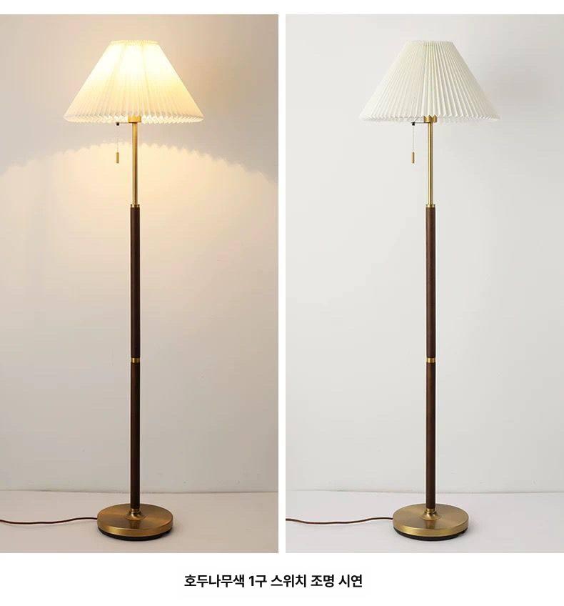 안방무드등 led거실등 간접조명 전등갓 스탠드 수제패브릭갓 무선조명 삼색램프 - 상세 이미지 2