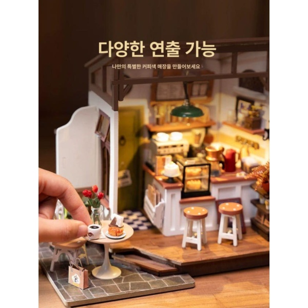 정교한 베이커리 음식 조형물 빵집 간판 매장 모조 미니어처 10.베카의 빵집 / 조명 포함 - 상세 이미지 3