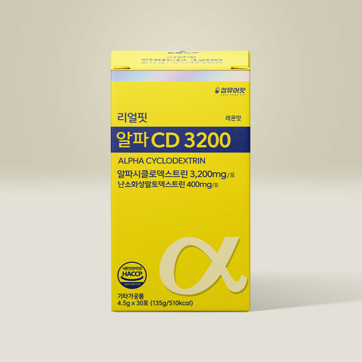 리얼핏 알파CD 3200 가루 알파시디 효능 알파시클로덱스트린 30포 제품 이미지