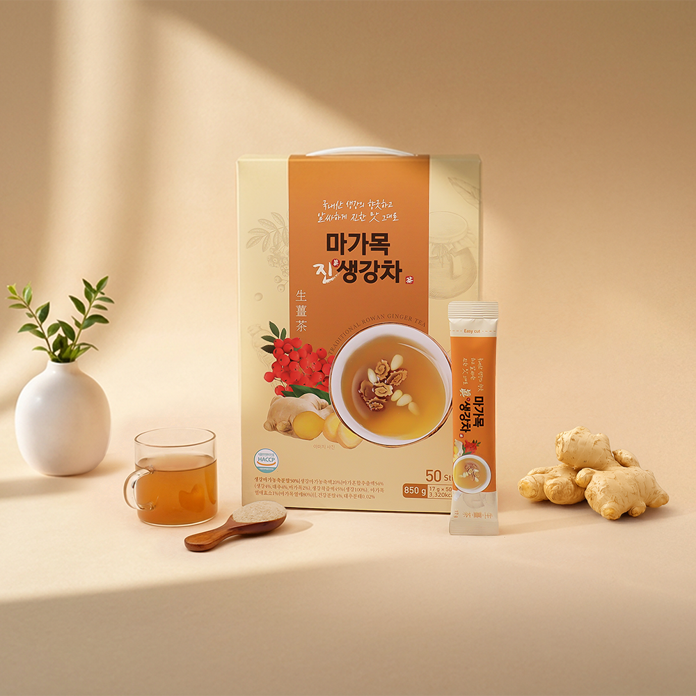 마가목 진 생강차 50스틱 마가목 생강차 환절기 음료 50개입, 2개 - 상세 이미지 3