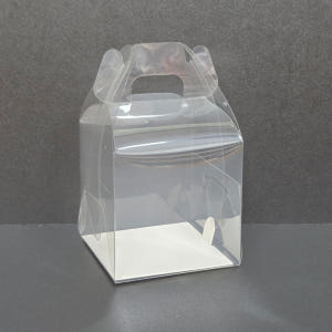 초미니케이크상자 손잡이 투명미니쿠키박스 답례품 한입디저트포장 A(8x8x... 실사용 후기 | 효과 있을까? - 상품 이미지 1