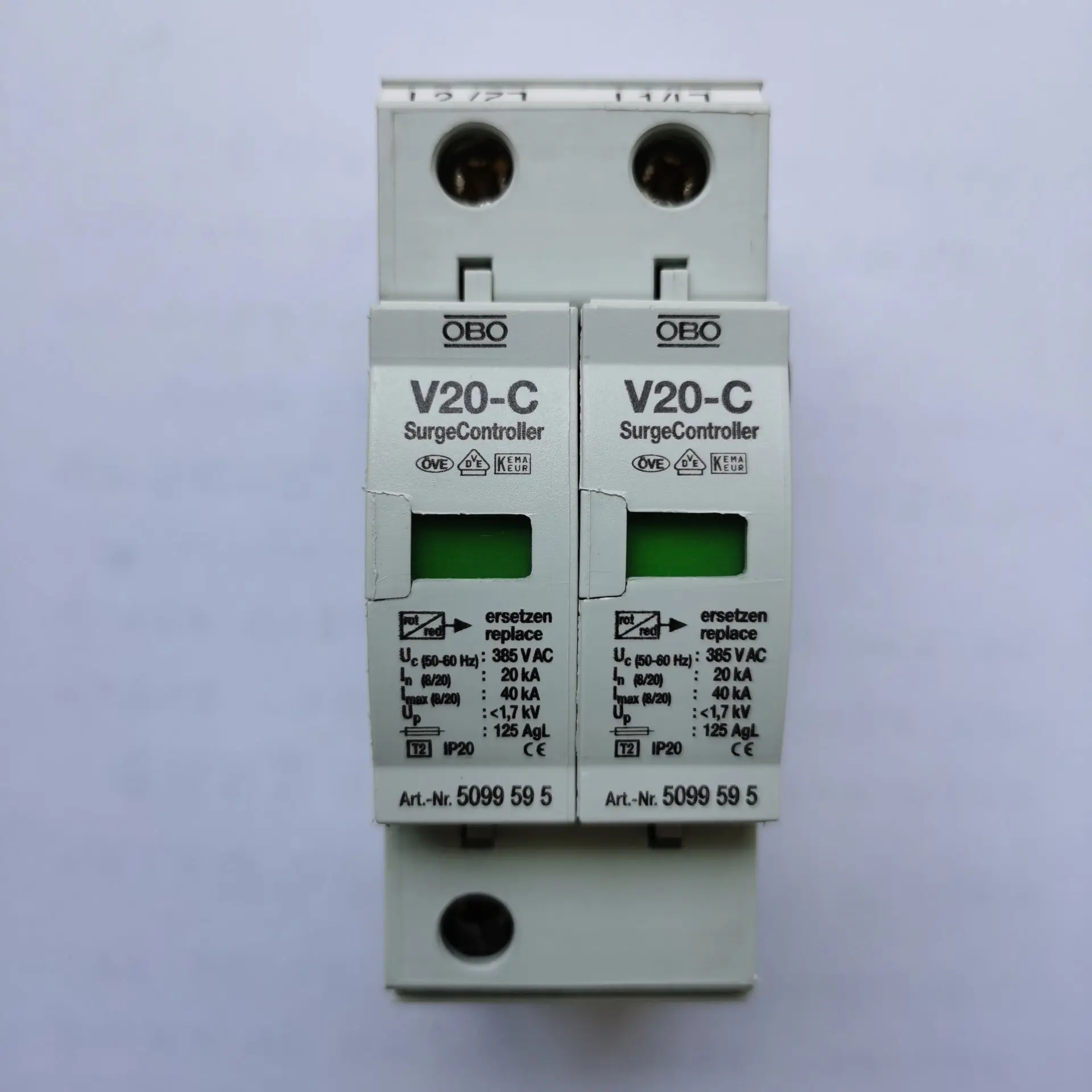 독일 OBO DC 전원공급장치 40KA 보호기 V20-C/3-PH-385V 서지