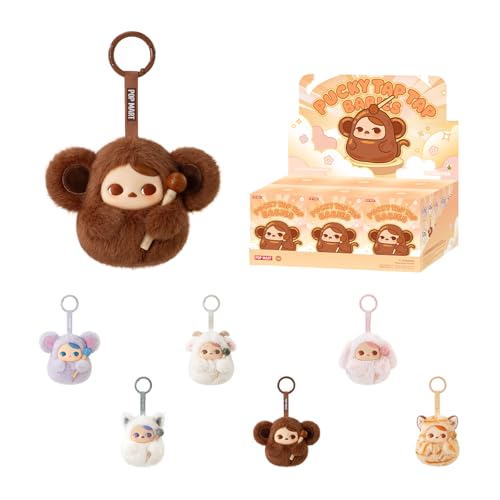 팝마트 PUCKY Tap Tap Babies 시리즈 봉제인형 펜던트 1피스 가챠 블라인드박스