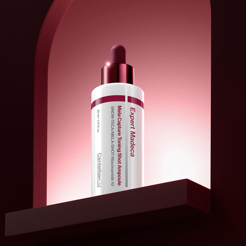 동국제약 센텔리안24 마데카 멜라캡처 토닝샷 앰플 30ml 2개 + 2주분(1ml 14개) / 기미 잡티 멜라닌 피부 미백에 도움, 나이아신아마이드 멜라토닝 멜라캡쳐 사진 5