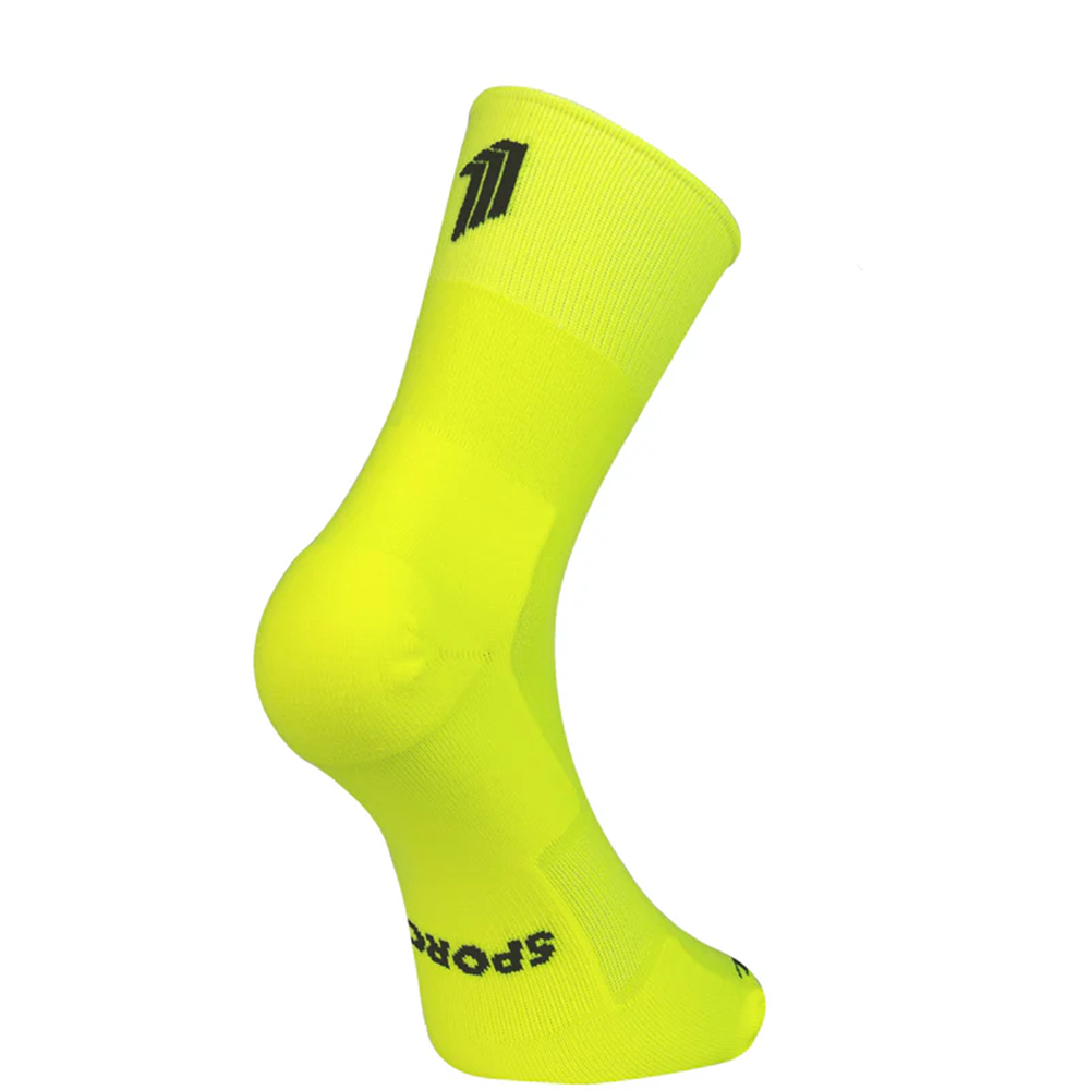 스포크스 러닝양말 압박 마라톤 삭스 미드컷 SPORCKS 옐로우, XS (220-235mm) - 상세 이미지 4
