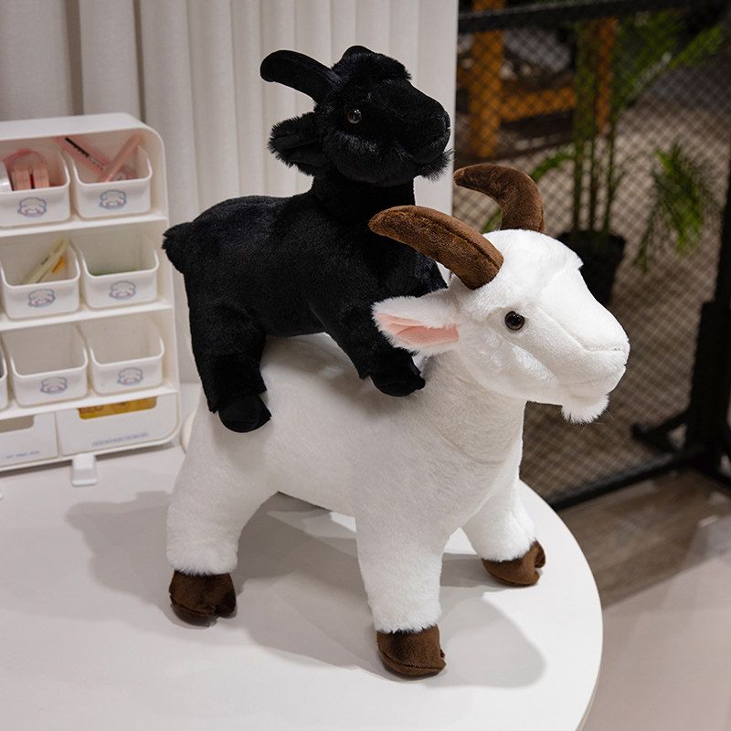 염소인형 산양 인형 키링 염소 열쇠고리 양 선물 흰 염소 키링 16cm (0.06kg) - 상세 이미지 4