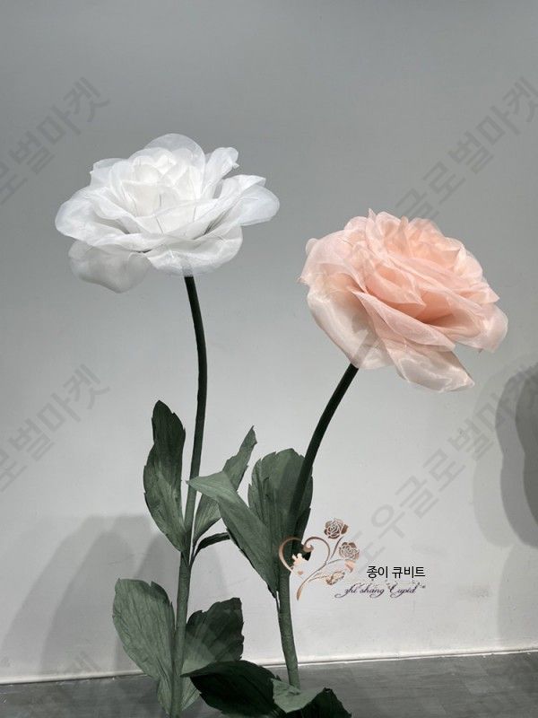 자이언트로즈 꽃장식 대형 50cm 70cm 꽃다발 장미 - 상세 이미지 3