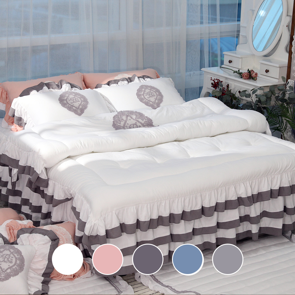 모티브감성 먼지없는 국내산 사계절 차렵이불+베개커버+이중 침대커버 세트 SS 슈퍼싱글