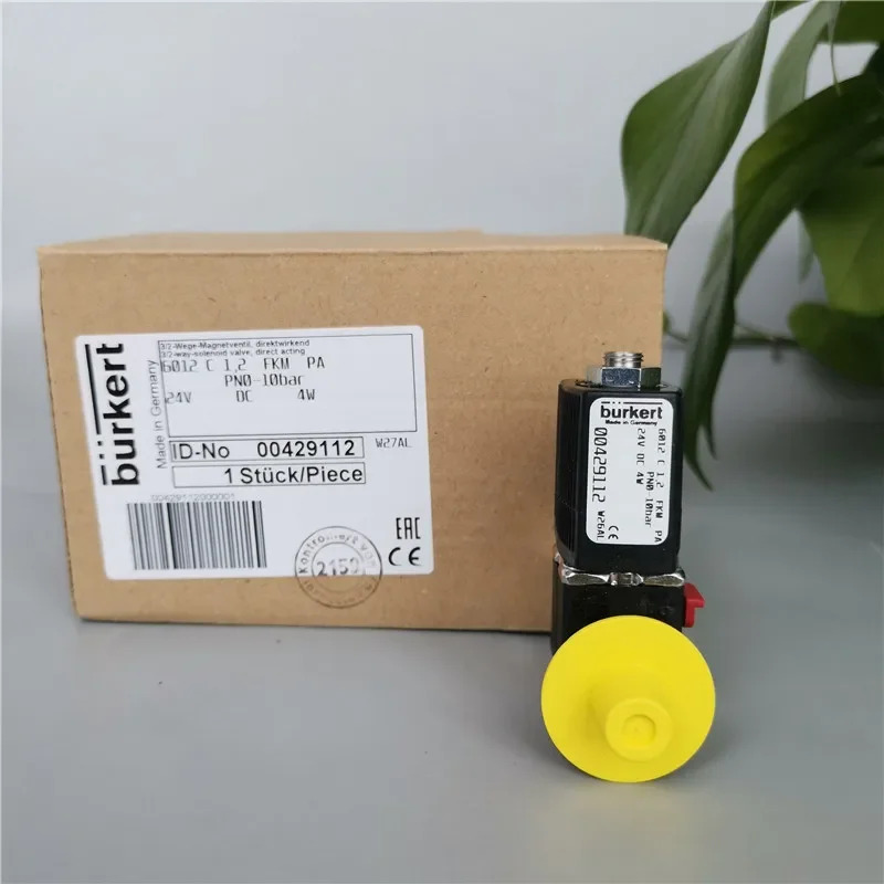2025.4Burkert6012C 1.2 FKM PA 24VDC 4W 2/3방향 플런저 솔레노이드 밸브 00429112