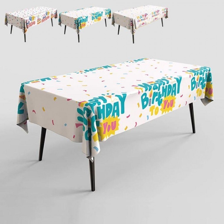 지니몰 생일 파티 테이블보1+1 식탁보 일회용 장식 소품 용품 예쁜 오염 방지 2개입 커버