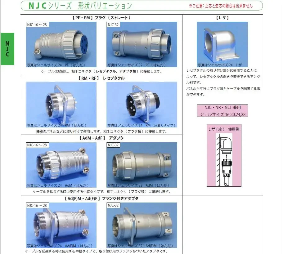 오리지널 커넥터 NJC-205-PF 신