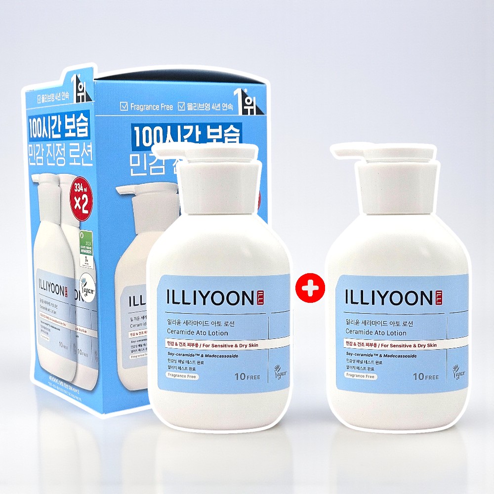 일리윤 세라마이드 아토 로션 무향 334ml+334ml 기획 - 상품 이미지