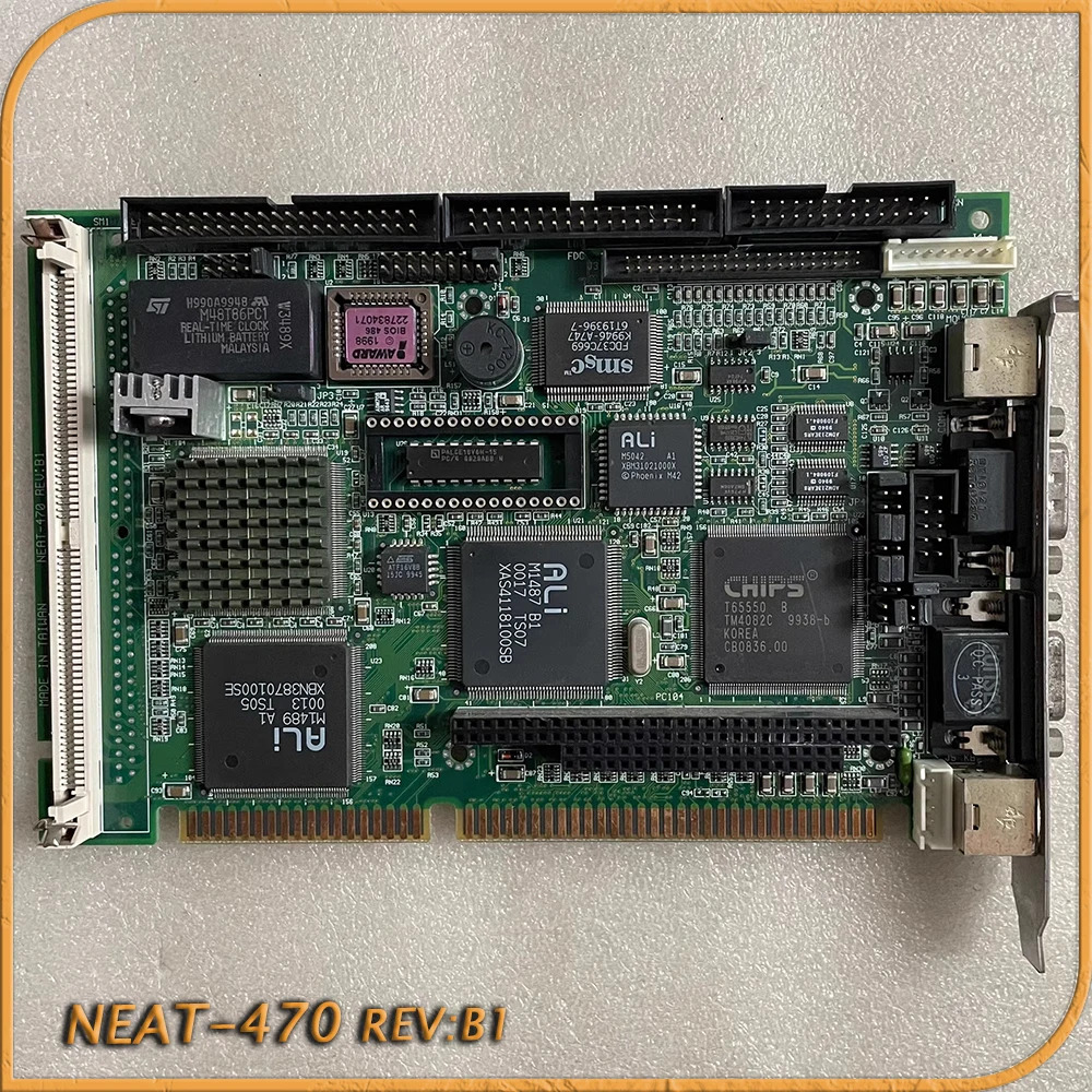 산업 제어 하프 사이즈 마더보드 ISA 486 NEAT-470 REV B1