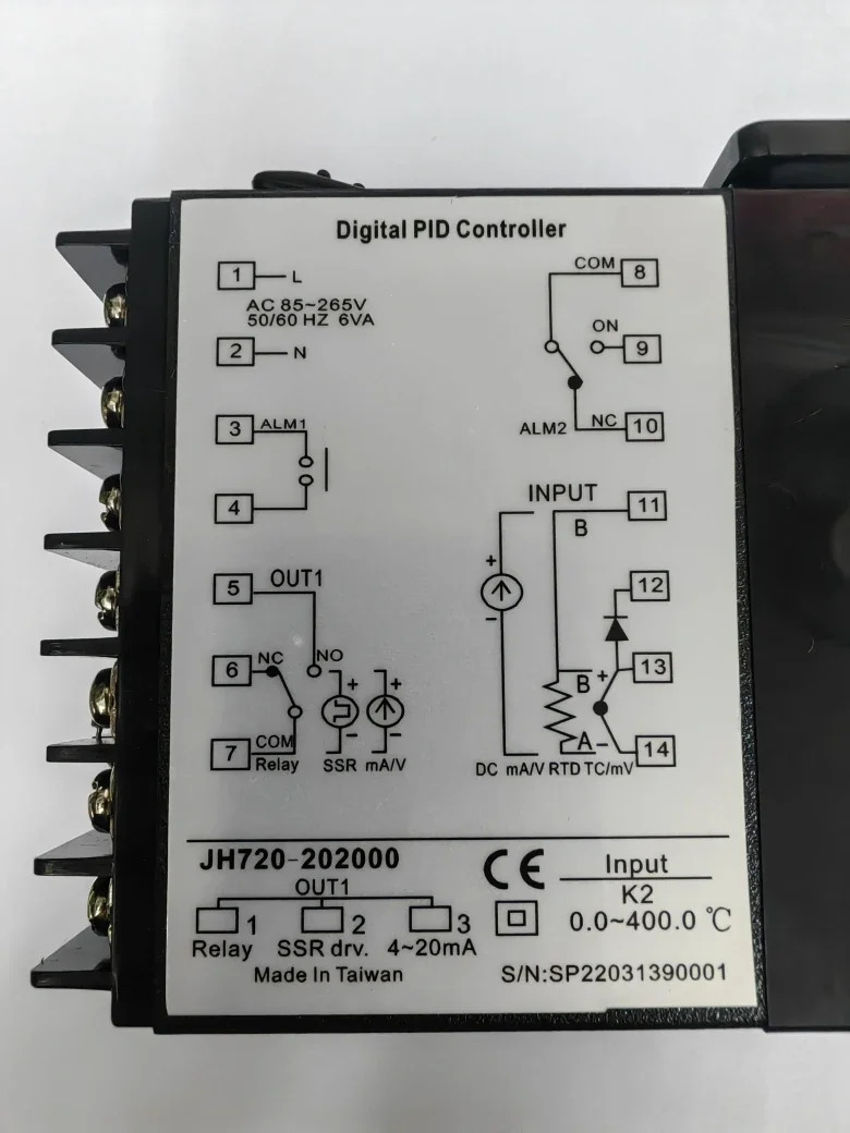 온도 조절기 JH-720 JH720 JH720-00 302/102000 JT-701-201000