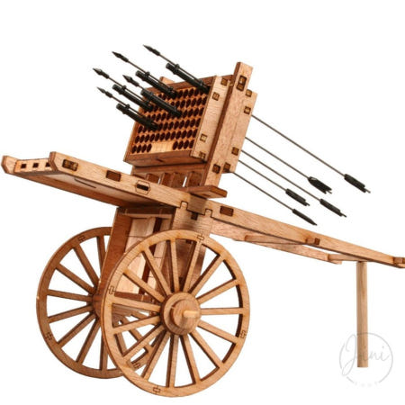 RNA 신기전 기화차 목재피규어 모형조립키트 나무판조립장난감 나무판모형만들기