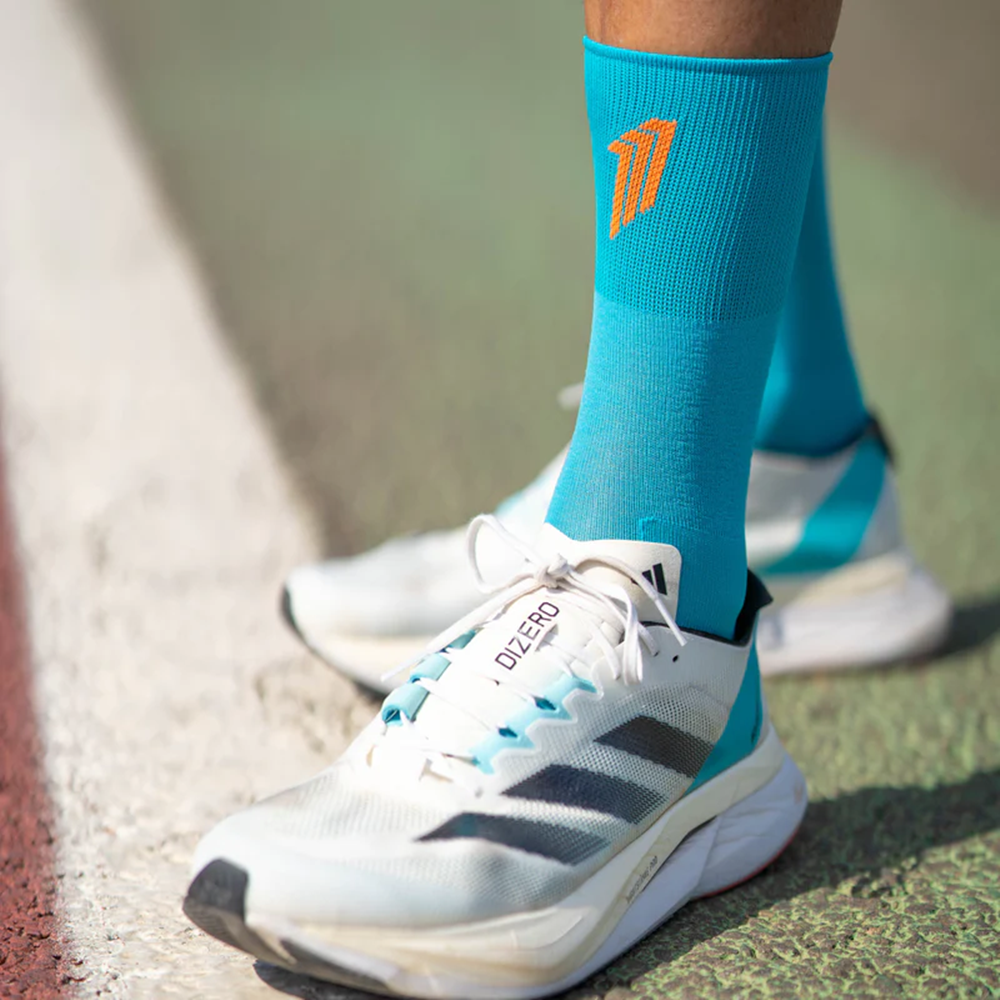 스포크스 러닝양말 압박 마라톤 삭스 미드컷 SPORCKS 그린, L (270-285mm) - 상세 이미지 2