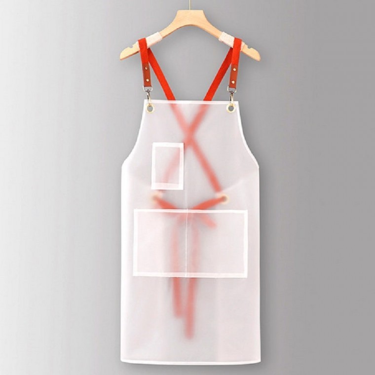 반투명 방수 앞치마 화이트 앞치마 방수앞치마