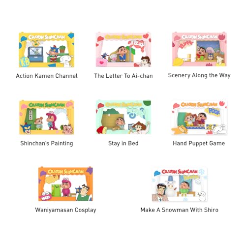 팝마트 짱구는 못말려 인생 극장 시리즈 디오라마 세트 1피스 가챠 블라인드박스