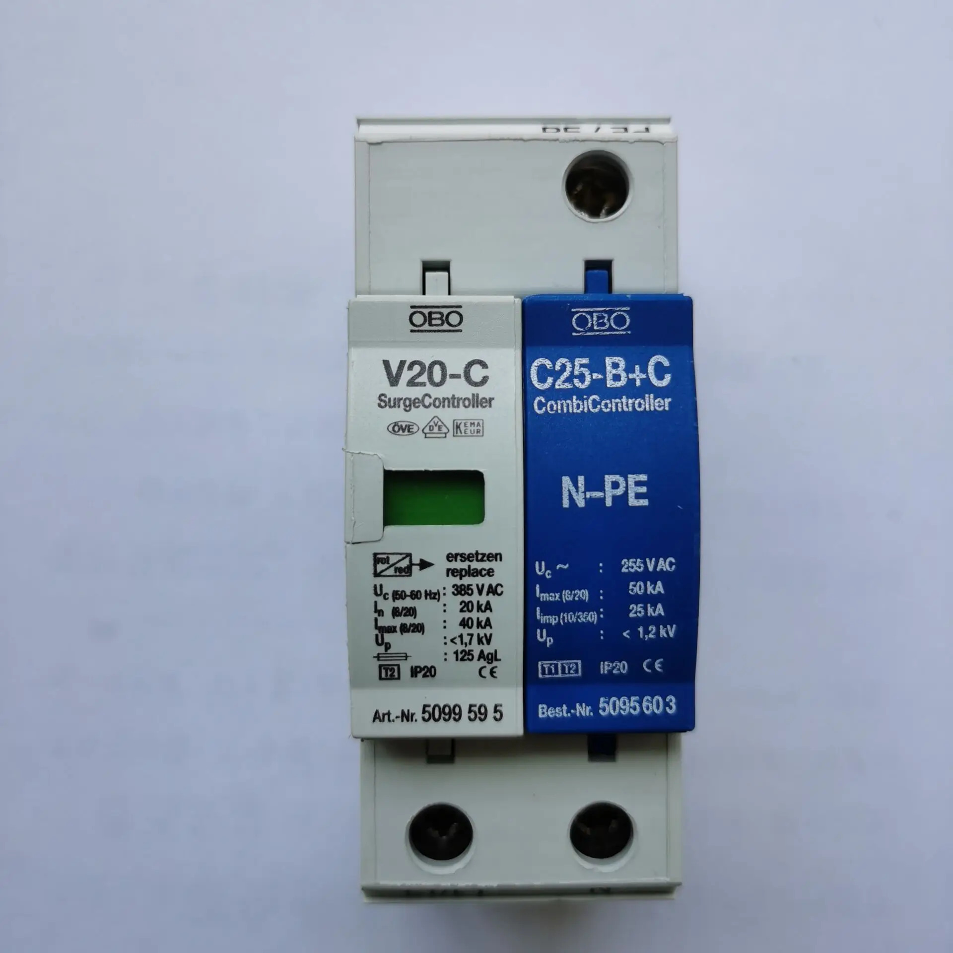 독일 OBO DC 전원공급장치 40KA 보호기 V20-C/3-PH-385V 서지