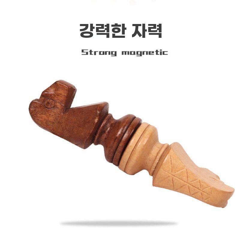 원목 자석 체스 말 국제 체스 기물 인치 목재 액세서리 - 상세 이미지 4