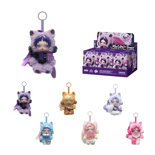 팝마트 SKULLPANDA X My Little 시리즈 봉제인형 펜던트 1피스 가챠 블라인드박스