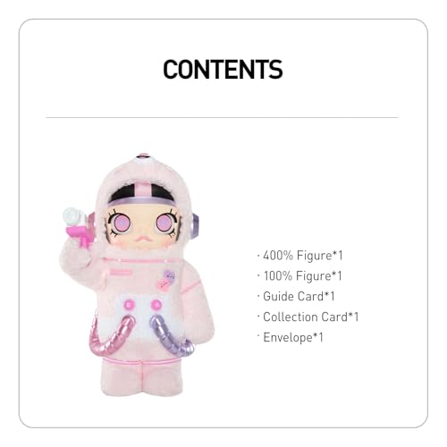 팝마트 메가 스페이스 몰리 400%+100% 스위트 메시지 베어