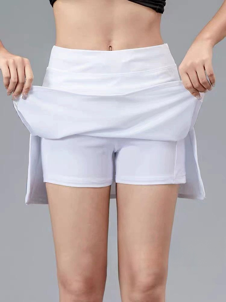 블루바구니 탁구복 스커트 노출방지 치마 여성 상의 훈련복 진회색 M 40.0-50.0kg - 상세 이미지 2