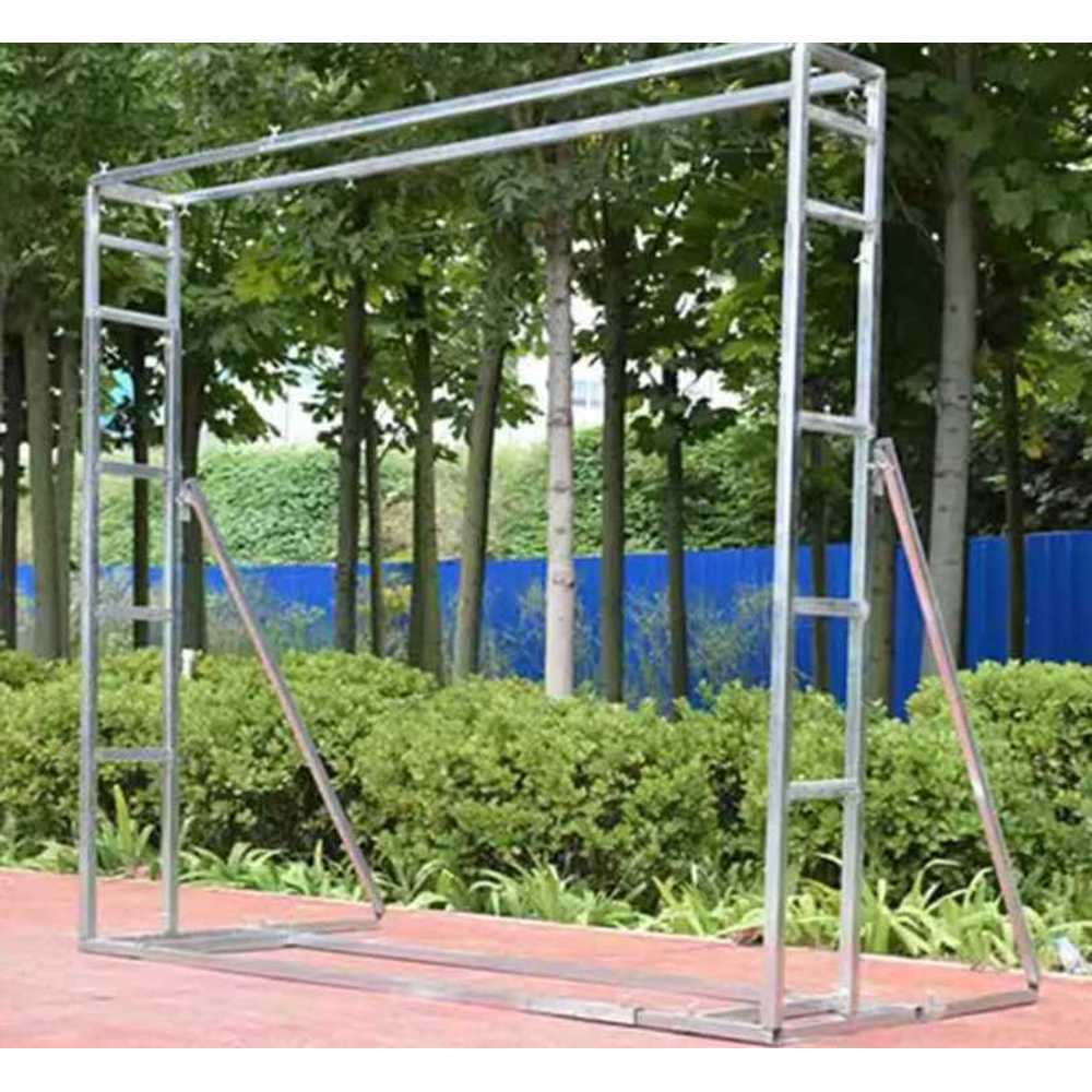 야외 광고 브래킷 웨딩 결혼식 용 무대 배경 스탠드 폴 랙 3x3 - 상품 이미지