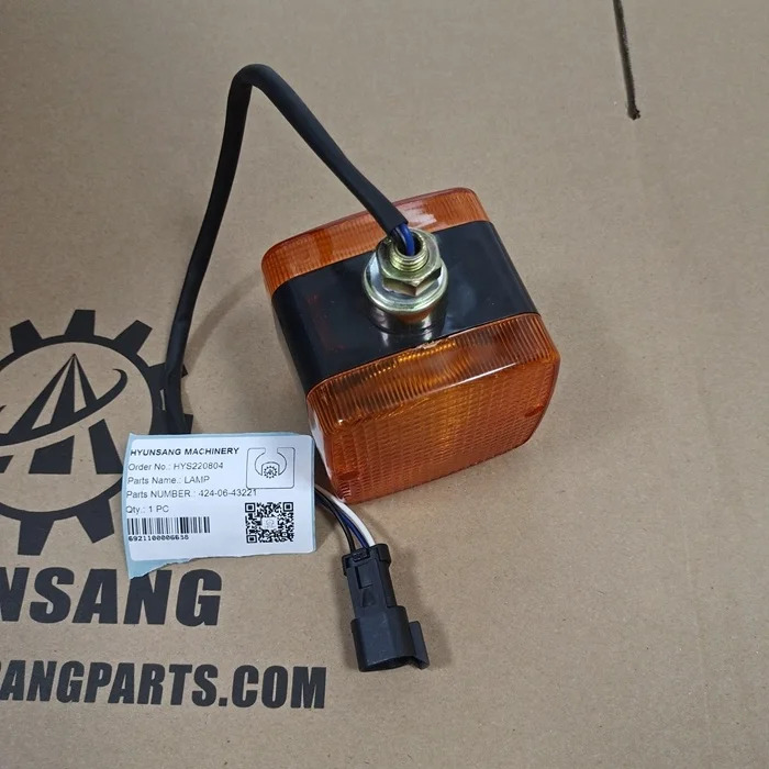 Hyunsang 굴삭기 부품 램프 WA480 WA500 424-06-43221 4240643221 203-06-56140 2030656140