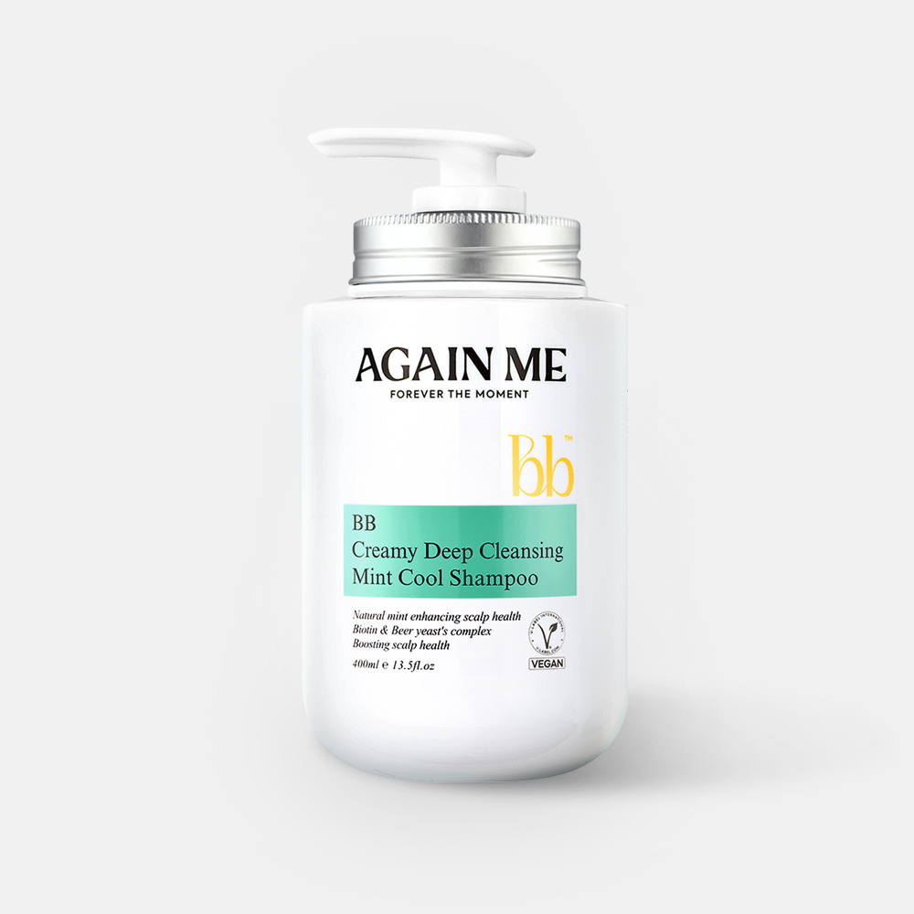 어게인미 애플민트 비듬샴푸 약산성 지루성 두피 쿨샴푸 400mL 제품 이미지