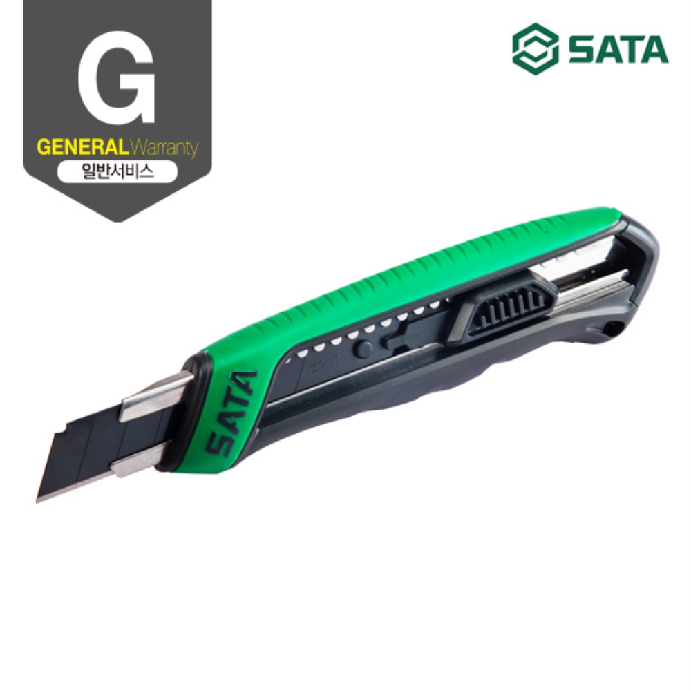 사타 SATA ABS&TPR 핸들용 유틸리티 컷터칼 18mm 93482 커터칼 - 상세 이미지 2