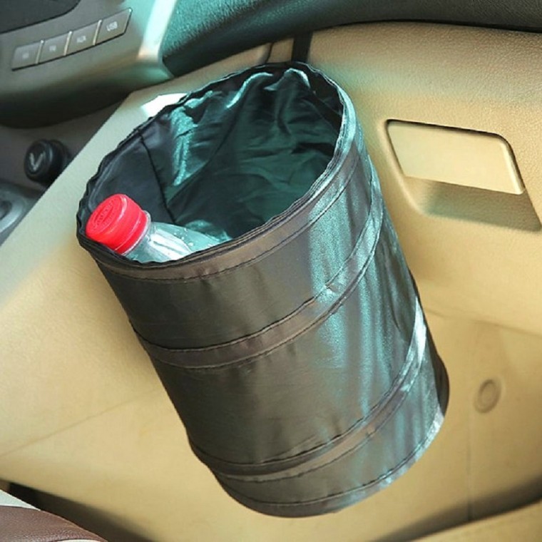 2단 접이식 차량용 다용도 수납 쓰레기통 차량용휴지통 자동차수납