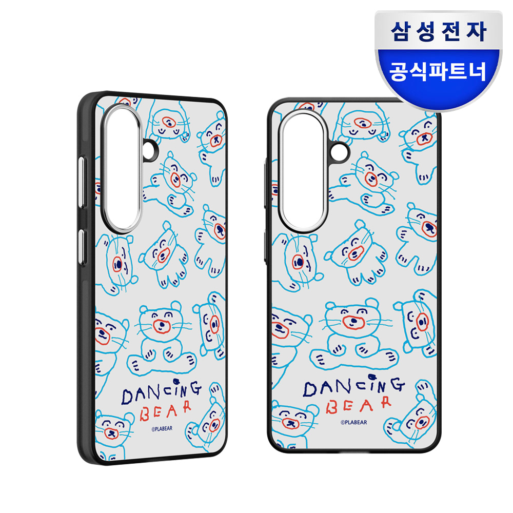 삼성 맥세이프 마그넷 정품 플라베어 댄싱베어 미러 케이스 커버 갤럭시S26 - 상품 이미지