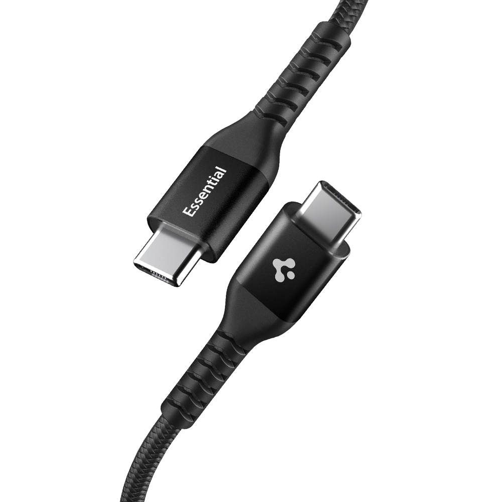 슈피겐 USB C to C타입 초고속 충전 케이블 100W, 2m, 블랙 이미지 2