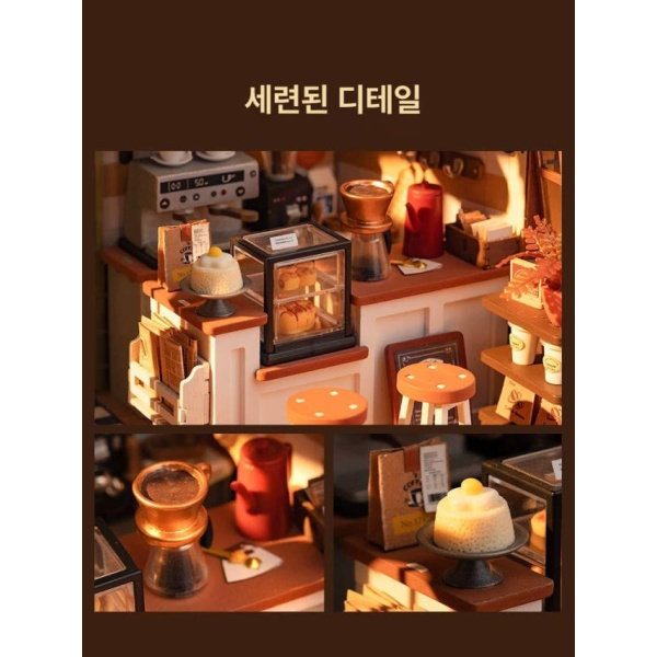 정교한 베이커리 음식 조형물 빵집 간판 매장 모조 미니어처 10.베카의 빵집 / 조명 포함 - 상세 이미지 4