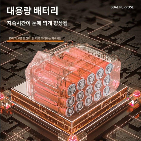 프리미엄 자동 구리스건 휴대용 주유기 윤활유 가능한 구리스 주입 2-in-1 1전지 1충전 A - 상세 이미지 4