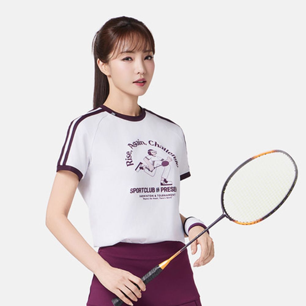 코랄리안 CDTX2539 2026SS 여성 데일리 티셔츠 배드민턴 탁구 테니스 - 상세 이미지 2